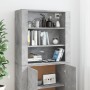 Concrete gray plywood tall sideboard by vidaXL, Sideboards - Ref: Foro24-3185363, Price: 150,61 €, Discount: %