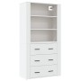 Tall white plywood sideboard by vidaXL, Sideboards - Ref: Foro24-3185391, Price: 160,77 €, Discount: %