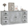 Sideboards 3 pieces concrete gray plywood by vidaXL, Sideboards - Ref: Foro24-3185235, Price: 186,99 €, Discount: %