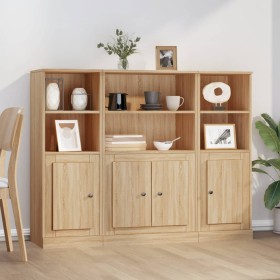 3-piece tall sideboard in Sonoma oak plywood by vidaXL, Sideboards - Ref: Foro24-3185306, Price: 188,87 €, Discount: %