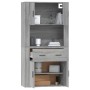 Aparador alto de madera contrachapada gris Sonoma de vidaXL, Aparadores - Ref: Foro24-3185373, Precio: 167,21 €, Descuento: %