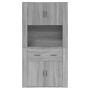 Aparador alto de madera contrachapada gris Sonoma de vidaXL, Aparadores - Ref: Foro24-3185373, Precio: 167,21 €, Descuento: %