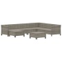 Set de muebles de jardín 8 pzas y cojines ratán sintético gris de vidaXL, Conjuntos de jardín - Ref: Foro24-3187297, Precio: ...