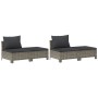 Set de muebles de jardín 8 pzas y cojines ratán sintético gris de vidaXL, Conjuntos de jardín - Ref: Foro24-3187297, Precio: ...