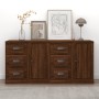 Sideboards 2 pieces oak brown plywood by vidaXL, Sideboards - Ref: Foro24-3185230, Price: 171,99 €, Discount: %