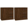 Sideboards 2 pieces oak brown plywood by vidaXL, Sideboards - Ref: Foro24-3185230, Price: 171,99 €, Discount: %