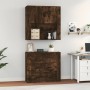 Hohes Sideboard aus geräuchertem Eichensperrholz von vidaXL, Sideboards - Ref: Foro24-3185388, Preis: 170,97 €, Rabatt: %