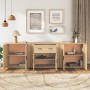 Sideboards 3 pieces plywood oak Sonoma color by vidaXL, Sideboards - Ref: Foro24-3185418, Price: 217,38 €, Discount: %