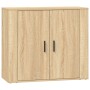 Sideboards 3 pieces plywood oak Sonoma color by vidaXL, Sideboards - Ref: Foro24-3185418, Price: 217,38 €, Discount: %