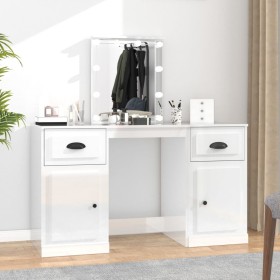 Dressing table with bright white LED 130x50x132.5 cm by vidaXL, Bedroom Dressers - Ref: Foro24-3185345, Price: 171,03 €, Disc...