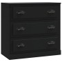 Aparadores 2 uds madera contrachapada negro de vidaXL, Aparadores - Ref: Foro24-3185240, Precio: 209,62 €, Descuento: %