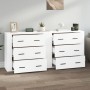 Sideboards 2 Einheiten aus glänzend weißem Sperrholz von vidaXL, Sideboards - Ref: Foro24-3185409, Preis: 227,86 €, Rabatt: %