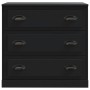 Aparadores 2 uds madera contrachapada negro de vidaXL, Aparadores - Ref: Foro24-3185240, Precio: 209,62 €, Descuento: %