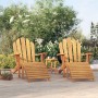 Adirondack garden chairs with footrest 2 pcs teak wood by vidaXL, Garden chairs - Ref: Foro24-3154926, Price: 359,94 €, Disco...