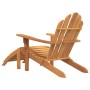 Adirondack garden chairs with footrest 2 pcs teak wood by vidaXL, Garden chairs - Ref: Foro24-3154926, Price: 359,94 €, Disco...