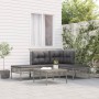 5-teiliges Gartenmöbel-Set und Kissen synthetisches Rattangrau von vidaXL, Gartensets - Ref: Foro24-3187496, Preis: 284,99 €,...