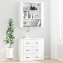 Aparador alto madera contrachapada blanco brillo de vidaXL, Aparadores - Ref: Foro24-3185393, Precio: 180,99 €, Descuento: %