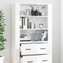 Tall glossy white plywood sideboard by vidaXL, Sideboards - Ref: Foro24-3185393, Price: 180,99 €, Discount: %