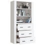 Aparador alto madera contrachapada blanco brillo de vidaXL, Aparadores - Ref: Foro24-3185393, Precio: 180,99 €, Descuento: %