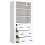 Aparador alto madera contrachapada blanco brillo de vidaXL, Aparadores - Ref: Foro24-3185393, Precio: 180,99 €, Descuento: %