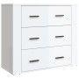 Aparador alto madera contrachapada blanco brillo de vidaXL, Aparadores - Ref: Foro24-3185393, Precio: 180,99 €, Descuento: %