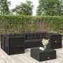 6-teiliges Gartenmöbel-Set und schwarze Kissen aus synthetischem Rattan von vidaXL, Gartensets - Ref: Foro24-3187163, Preis: ...