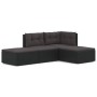 Garden set with cushions 4 pieces black synthetic rattan by vidaXL, Garden sets - Ref: Foro24-3187104, Price: 293,99 €, Disco...