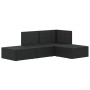 Garden set with cushions 4 pieces black synthetic rattan by vidaXL, Garden sets - Ref: Foro24-3187104, Price: 293,99 €, Disco...