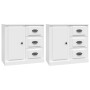 Aparadores 2 piezas madera contrachapada blanco de vidaXL, Aparadores - Ref: Foro24-3185223, Precio: 163,99 €, Descuento: %