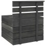 Pallet garden furniture 2 pieces dark gray pine wood by vidaXL, Garden sets - Ref: Foro24-315421, Price: 69,73 €, Discount: %