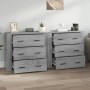 2-teilige Sideboards Sperrholz Sonoma grau von vidaXL, Sideboards - Ref: Foro24-3185413, Preis: 175,46 €, Rabatt: %