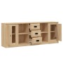 Sideboards 3 pieces sonoma oak plywood by vidaXL, Sideboards - Ref: Foro24-3185258, Price: 157,48 €, Discount: %