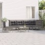 7-piece garden furniture set and gray synthetic rattan cushions by vidaXL, Garden sets - Ref: Foro24-3187525, Price: 341,97 €...