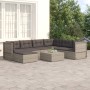 Set de muebles de jardín 7 pzas y cojines ratán sintético gris de vidaXL, Conjuntos de jardín - Ref: Foro24-3187203, Precio: ...