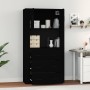 Tall black plywood sideboard by vidaXL, Sideboards - Ref: Foro24-3185384, Price: 163,68 €, Discount: %