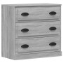 Aparadores 3 piezas madera contrachapada gris Sonoma de vidaXL, Aparadores - Ref: Foro24-3185253, Precio: 176,03 €, Descuento: %