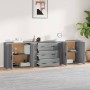 Sideboards 3 pieces plywood gray Sonoma by vidaXL, Sideboards - Ref: Foro24-3185405, Price: 250,45 €, Discount: %