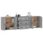 Sideboards 3 pieces plywood gray Sonoma by vidaXL, Sideboards - Ref: Foro24-3185405, Price: 250,45 €, Discount: %