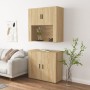 Tall oak-colored plywood sideboard by vidaXL, Sideboards - Ref: Foro24-3185354, Price: 162,62 €, Discount: %