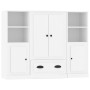 Hohe Sideboards, 3 Stück, weißes Sperrholz von vidaXL, Sideboards - Ref: Foro24-3185319, Preis: 208,37 €, Rabatt: %