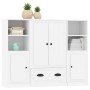 Hohe Sideboards, 3 Stück, weißes Sperrholz von vidaXL, Sideboards - Ref: Foro24-3185319, Preis: 208,37 €, Rabatt: %