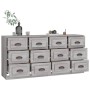 Aparadores 2 piezas madera contrachapada gris Sonoma de vidaXL, Aparadores - Ref: Foro24-3185285, Precio: 224,04 €, Descuento: %