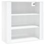 Aparador alto madera contrachapada blanco brillo de vidaXL, Aparadores - Ref: Foro24-3185361, Precio: 152,12 €, Descuento: %