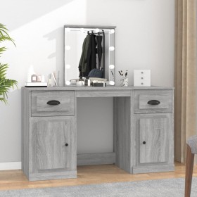 Sonoma gray LED dressing table 130x50x132.5 cm by vidaXL, Bedroom Dressers - Ref: Foro24-3185349, Price: 184,57 €, Discount: %