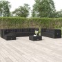 Gartenmöbel-Set 10 Stück schwarze synthetische Rattankissen von vidaXL, Gartensets - Ref: Foro24-3187168, Preis: 882,90 €, Ra...