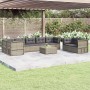 8-teiliges Gartenmöbel-Set und graue synthetische Rattankissen von vidaXL, Gartensets - Ref: Foro24-3187227, Preis: 608,99 €,...