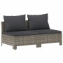 Set de muebles de jardín 7 pzas y cojines ratán sintético gris de vidaXL, Conjuntos de jardín - Ref: Foro24-3187286, Precio: ...