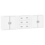 Sideboards 3 Einheiten aus glänzend weißem Sperrholz von vidaXL, Sideboards - Ref: Foro24-3185401, Preis: 279,69 €, Rabatt: %