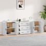 Sideboards 3 Einheiten aus glänzend weißem Sperrholz von vidaXL, Sideboards - Ref: Foro24-3185401, Preis: 279,69 €, Rabatt: %