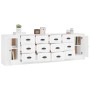 Aparadores 3 piezas madera contrachapada blanco de vidaXL, Aparadores - Ref: Foro24-3185287, Precio: 294,72 €, Descuento: %